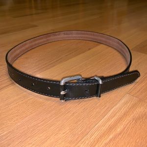 Black Leather Talbots Belt